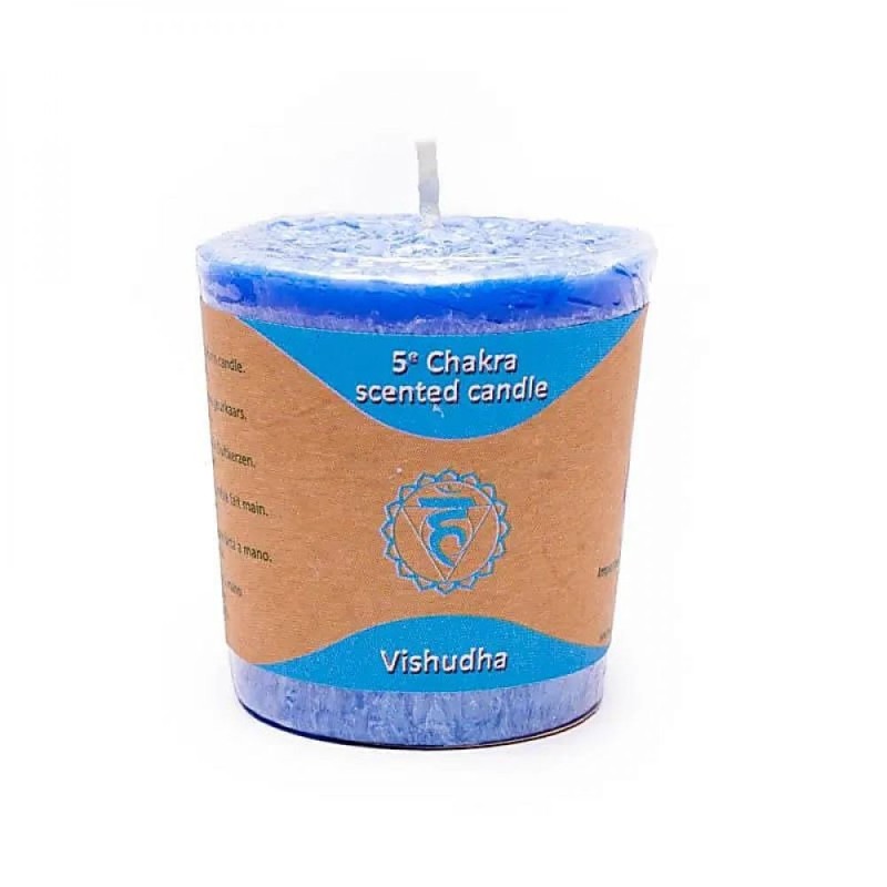 Bougie 5  Chakra - Vishuddha