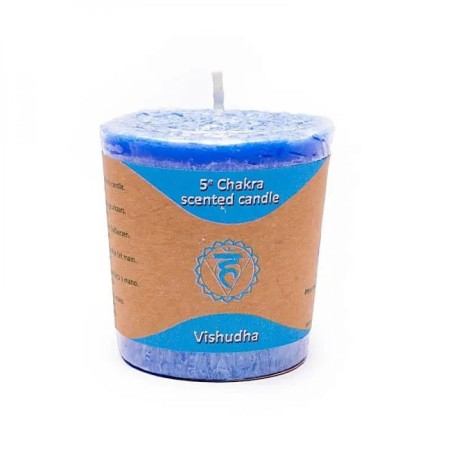 Bougie 5  Chakra - Vishuddha