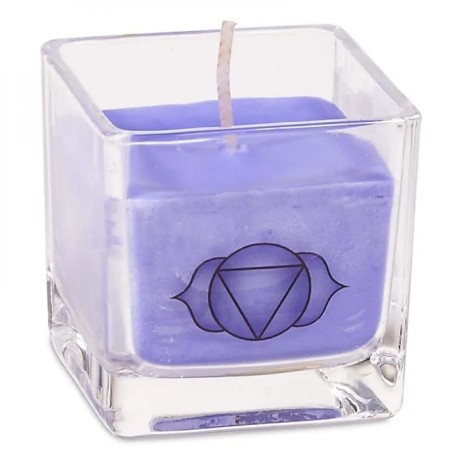 Bougie Chakra Colza support verre 6