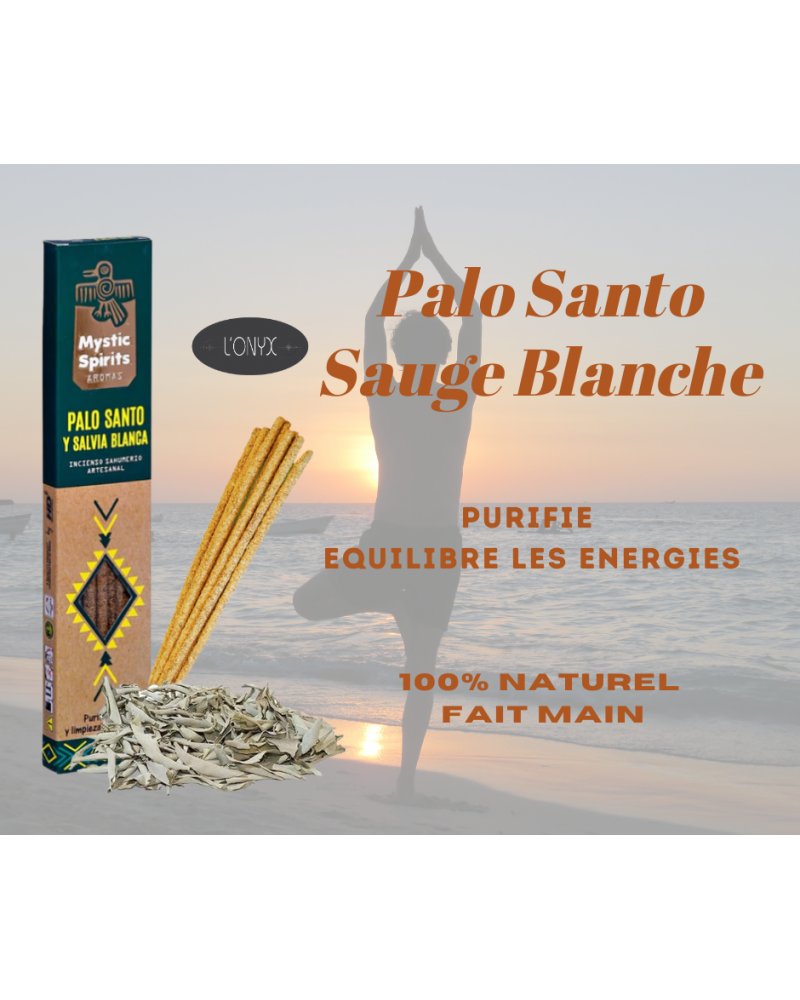 Encens Mystic Spirits Palo Santo et Sauge Blanche