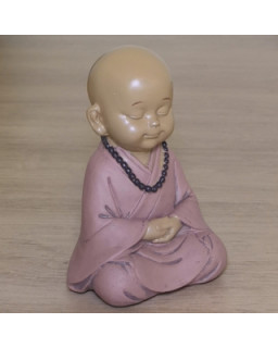 Statuette Bouddha bébé Rose