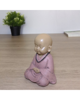 Statuette Bouddha bébé Rose