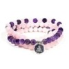 Mala Amethyste / Quartz Rose Bouddha