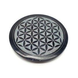 Porte encens rond savon fleurs de vie