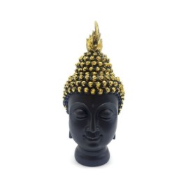 Tete bouddha noir 15cm