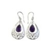 Boucle d'oreille Facete Amethyste