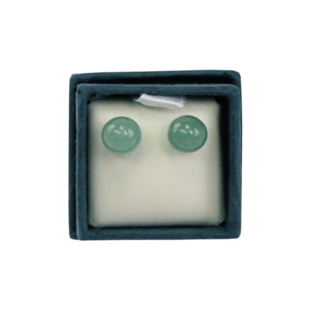 Boucle d'oreille perle Aventurine 6mm