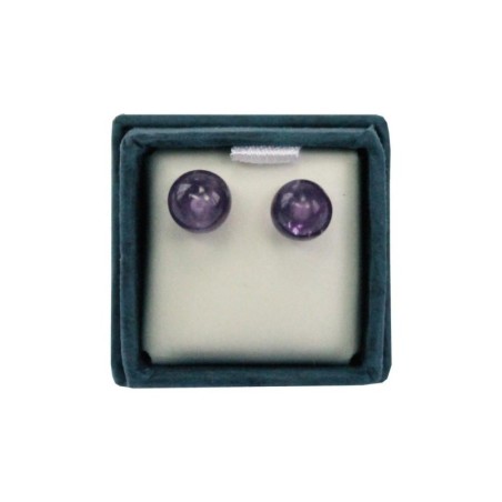 Boucle d'oreille Puce Amethyste 6mm