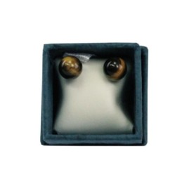 Boucle d'Oreille Puceoeil de Tigre 6mm