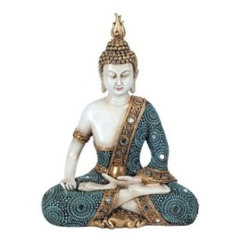 bouddha bleu miroir